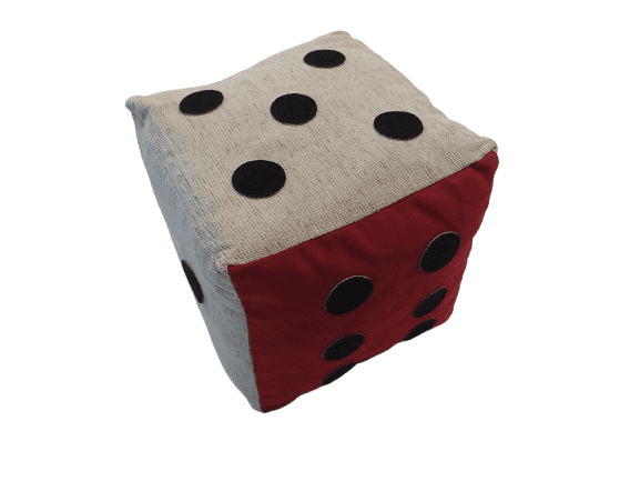 CEDR Hrací kostka textilní 21x21x21cm