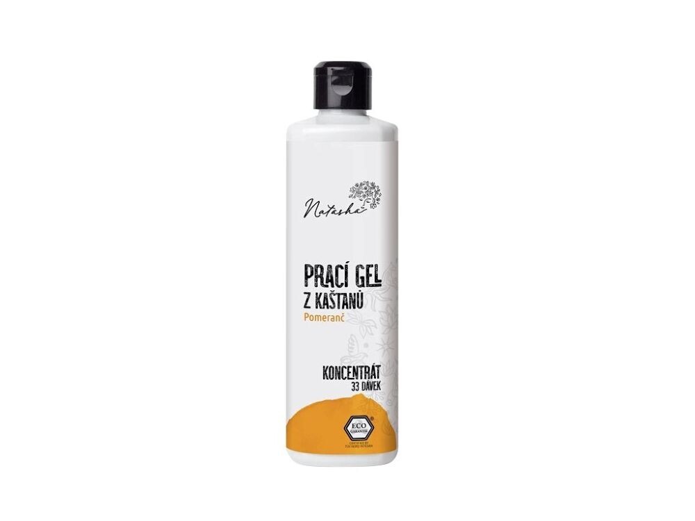Natasha Prací gel z kaštanů Pomeranč koncentrát 0,5 l