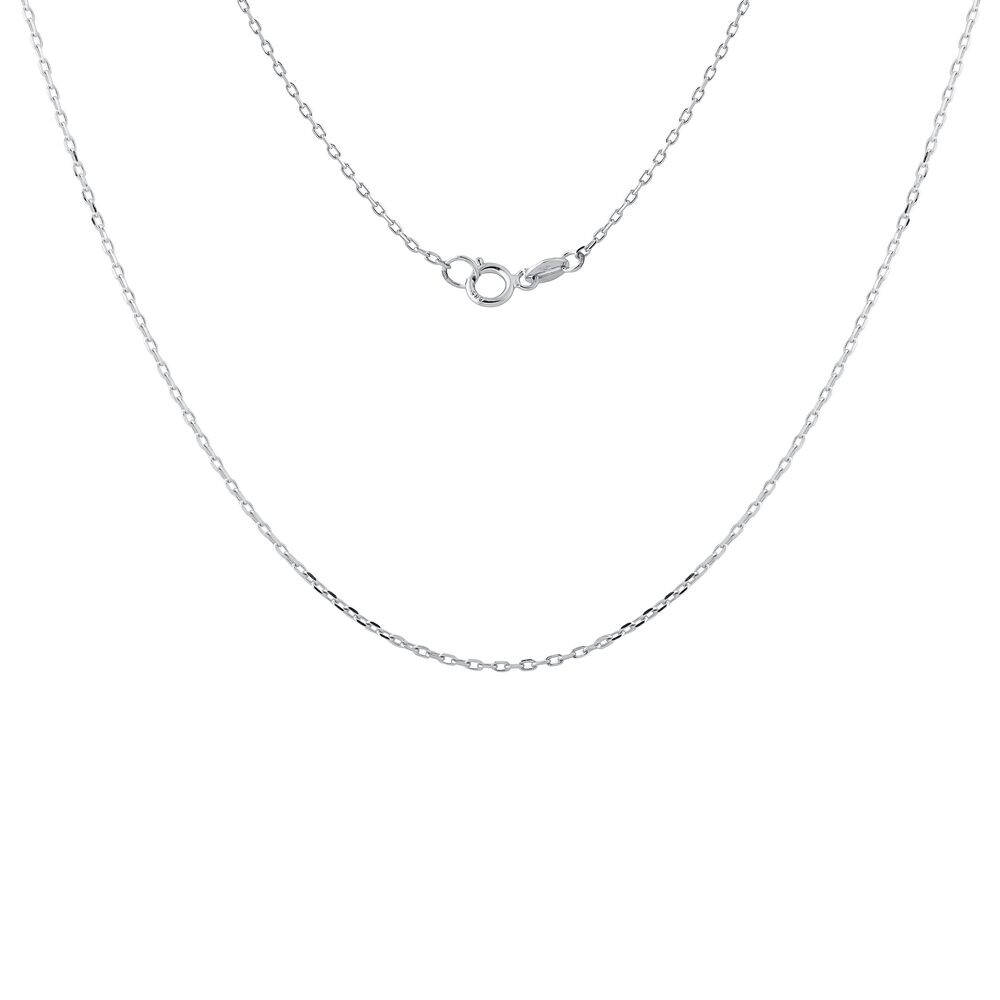 Řetízek typu ankr 28 v délce 45 cm v bílém zlatě KLENOTA