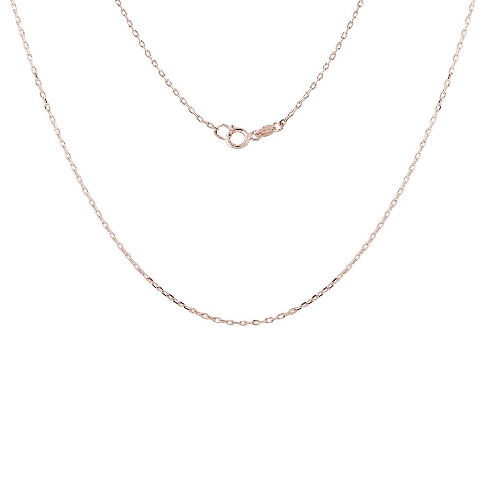 Řetízek typu ankr 28 v délce 45 cm z růžového zlata KLENOTA