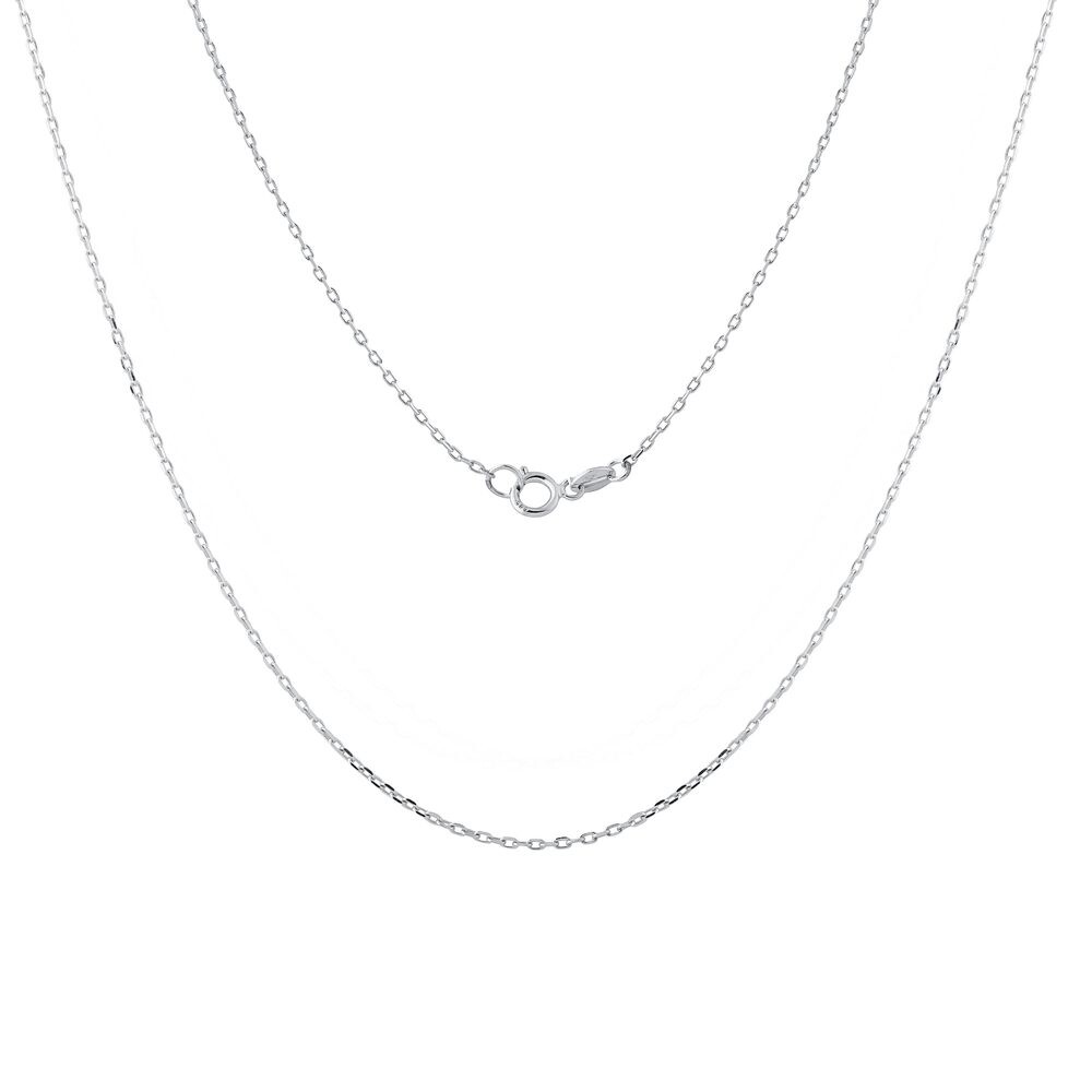 Řetízek typu ankr 28 v délce 50 cm v bílém zlatě KLENOTA