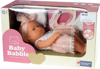 Panenka miminko Adar 30 cm – se zvukem, lahvičkou a oblečením