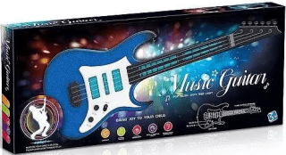 Kytara na baterie se světly a hudbou