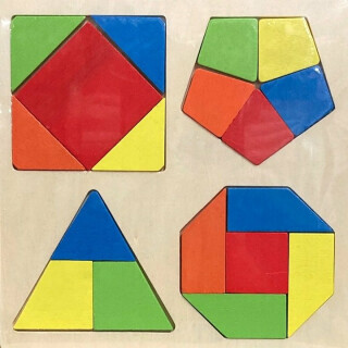 Dřevěná vkládačka - Geometrické tvary