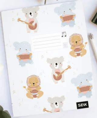 Notový sešit (12 listů) - veselá zvířata