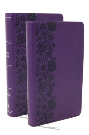 NKJV Personal Size End-of-verse Reference Bible with Journal SET, Purple Leathersoft, Comfort Print - Thomas Nelson