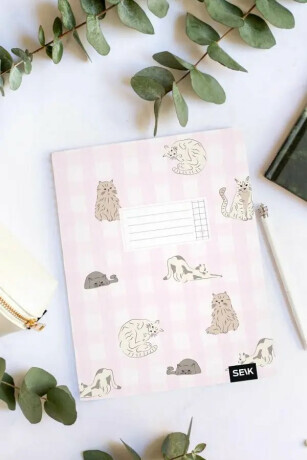 Sešit se čtverečky (12 listů) - kočky