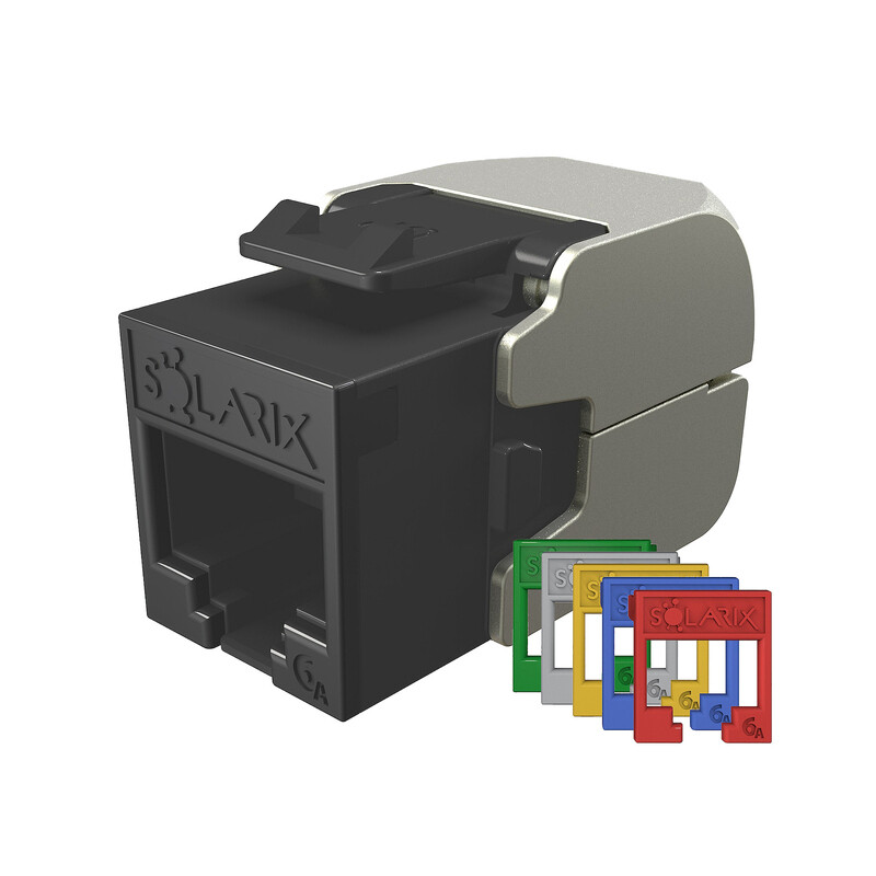 Keystone RJ45 Solarix CAT6A UTP samořezný RAL barevné moduly