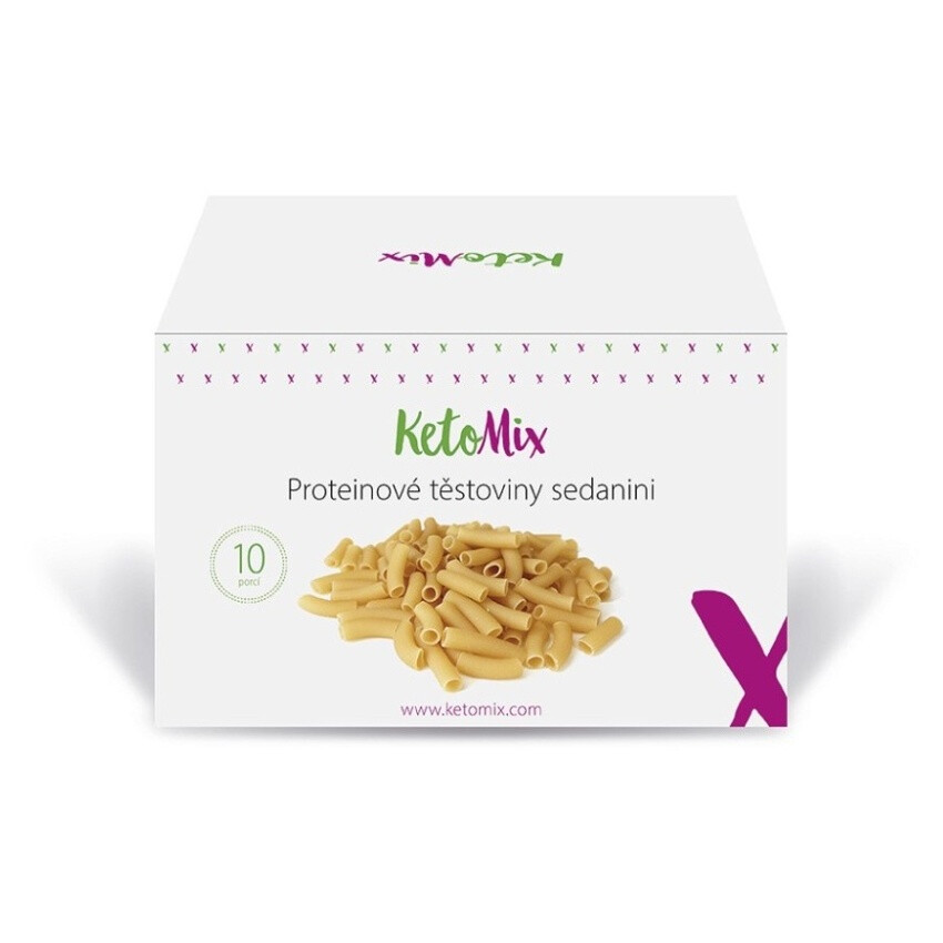 KETOMIX Proteinové těstoviny sedanini 10 x 50 g, poškozený obal