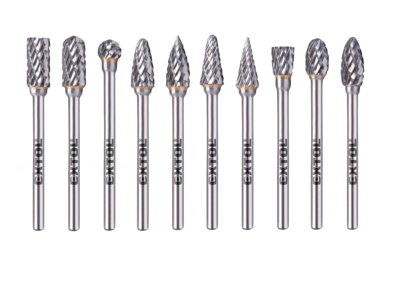 Sada fréz technických 10ks Extol Industrial 8703810
