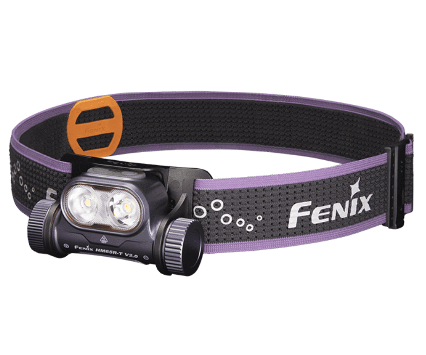 Čelovka nabíjecí LED USB/2xCR123A Fenix HM65R-T V2.0 - tmavě fialová