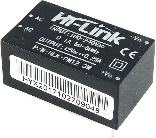Spínaný zdroj Hi-Link HLK-PM12 3W 12V/0,25A