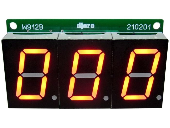 Digitální počítadlo 3místné červené   STAVEBNICE