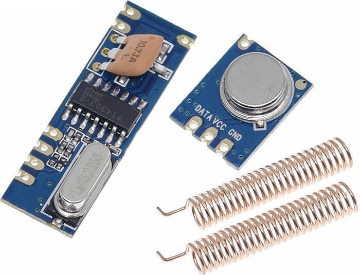 Dálkové ovládání, vysílač plus přijímač 433MHz, modul STX882 plus SRX882