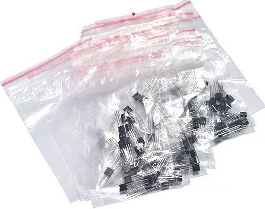 Tranzistory malého výkonu, pouzdro TO92, sada 180ks