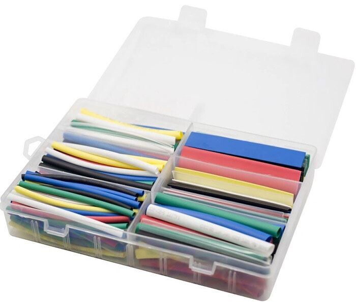 Smršťovací bužírky barevné 3-10mm, sada 168ks