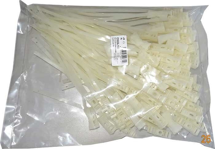 Stahovací páska 7,5x285mm pro montáž na podložku, balení 100ks