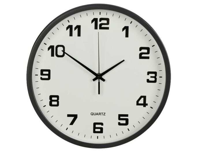 Nástěnné hodiny 30cm, černé