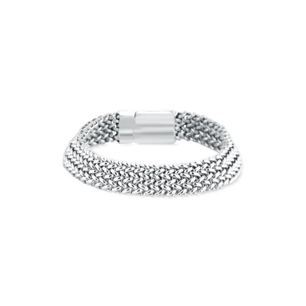 Náramek fasonový celostříbrný 160-625-B263 19-27.15g