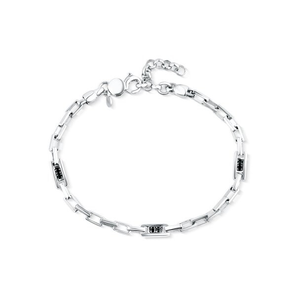 Náramek se syntetickými kameny 166-625-BK1080 10.20g