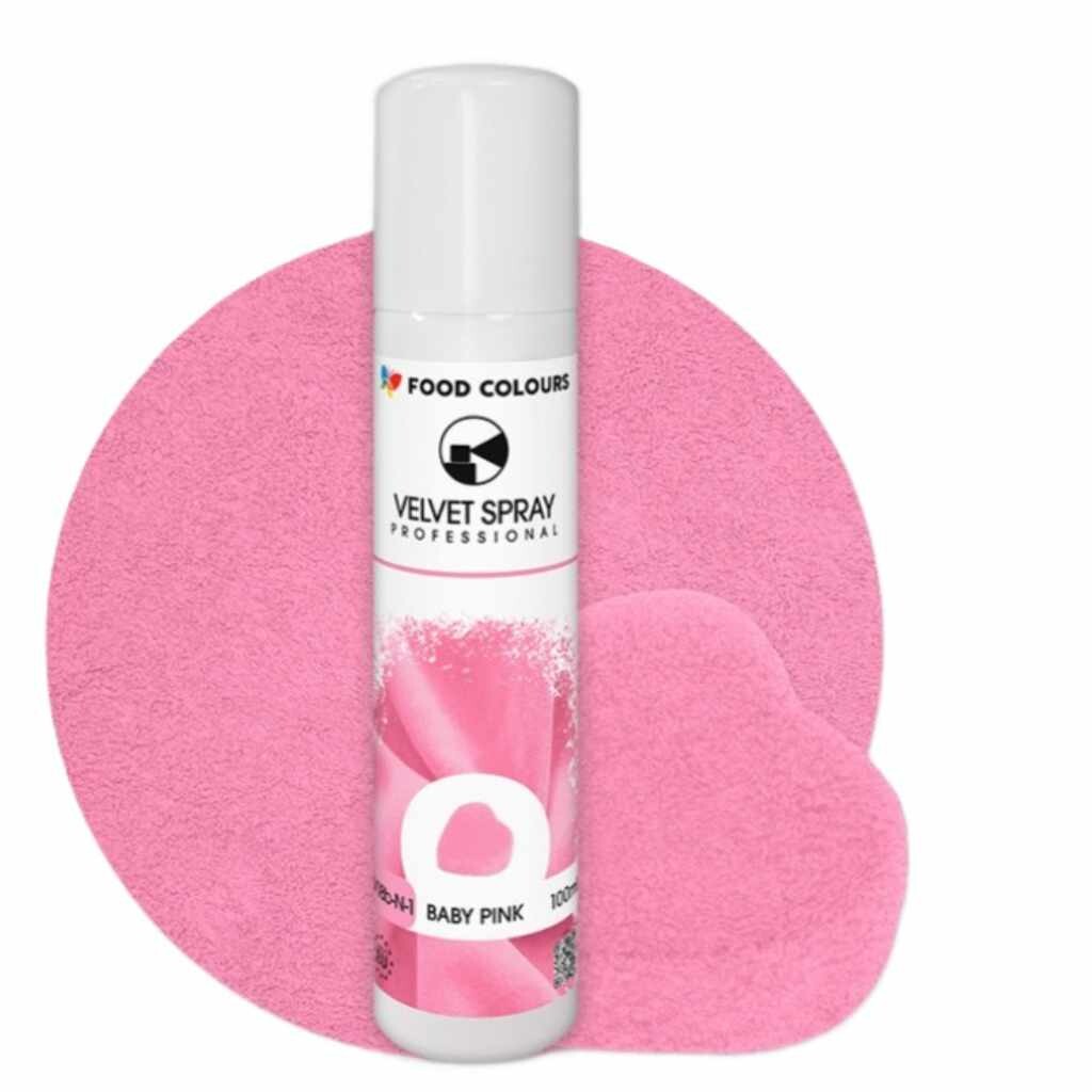 Food Colours Sametový sprej Baby Pink 100ml
