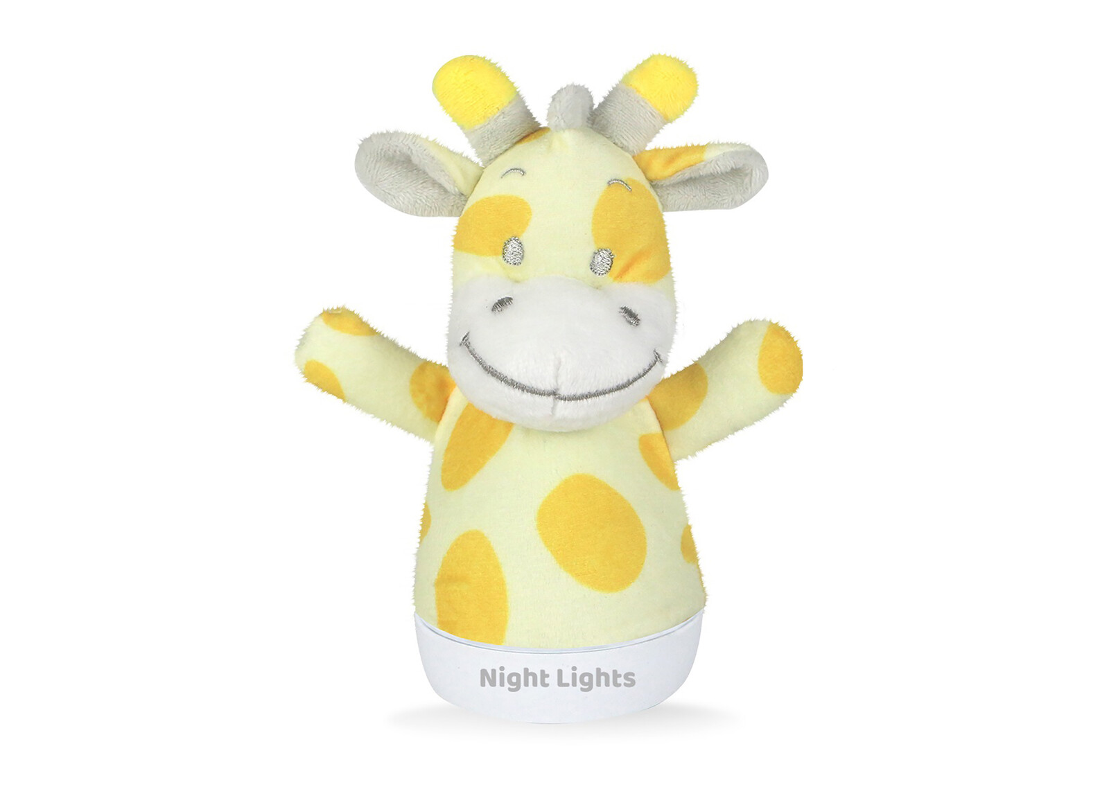 Lampička noční žirafa usínáček plyšový 15 cm
