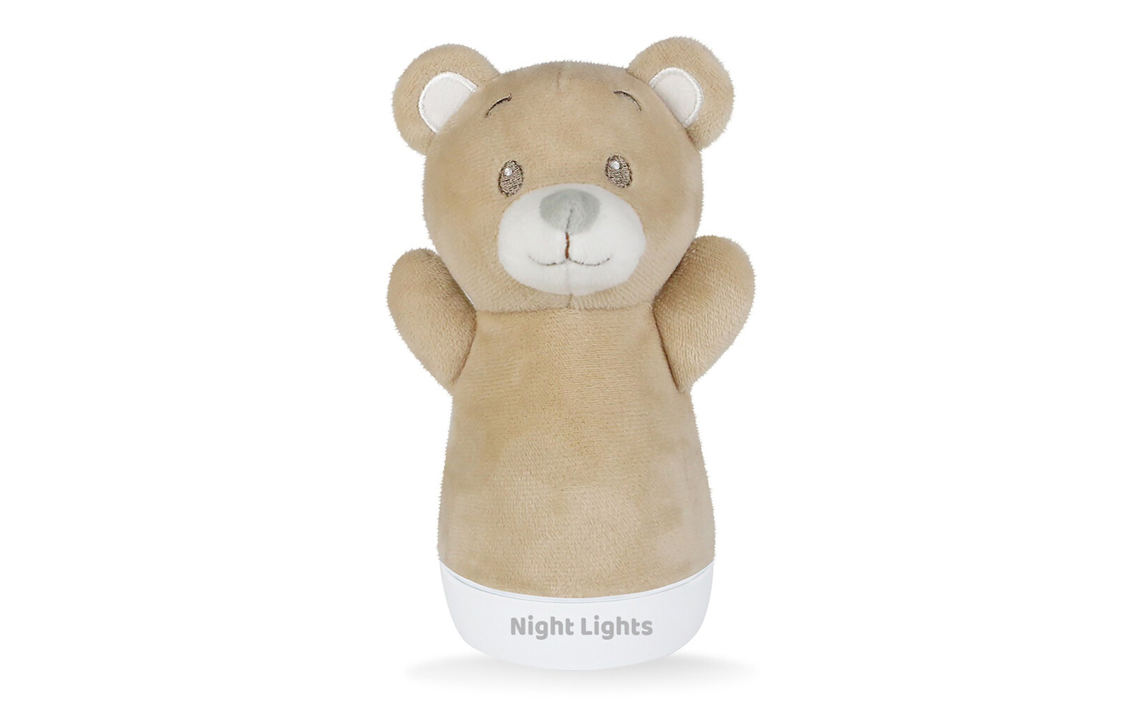 Lampička noční medvídek usínáček plyšový 15 cm