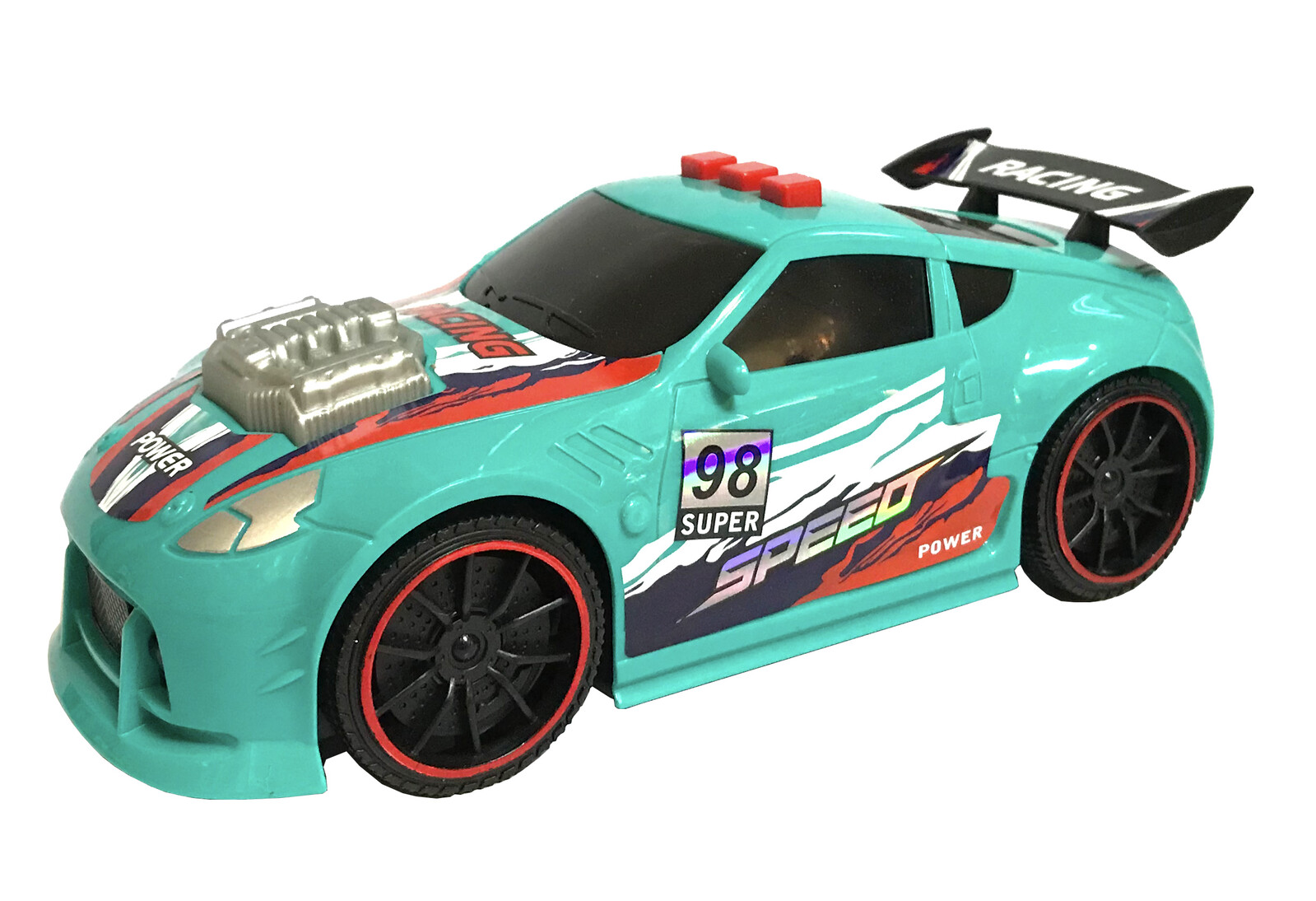 Auto závodní s efekty 21 cm