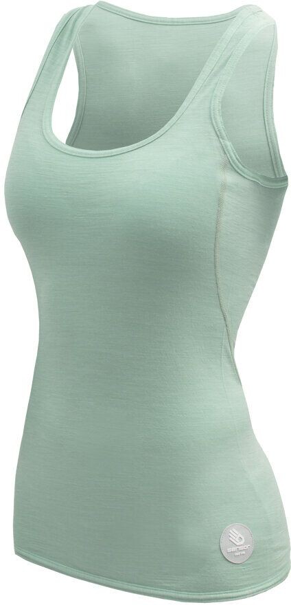 SENSOR MERINO AIR dámské triko bez rukávu basil green Velikost: S