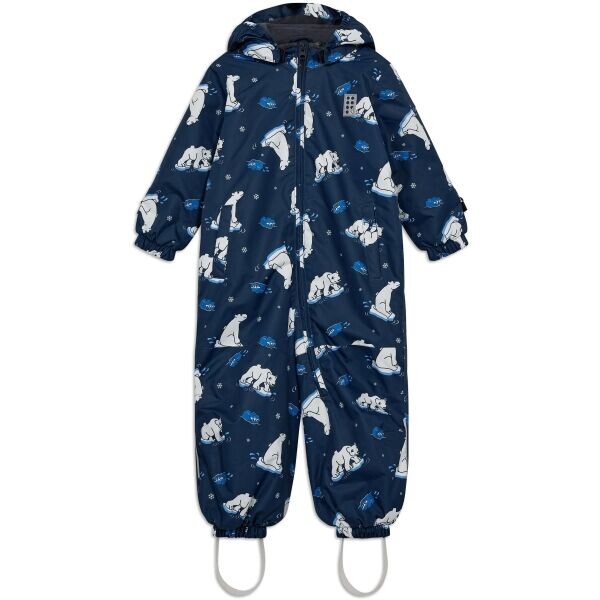 LEGO® kidswear LWJERI 704 Dětská zimní kombinéza, tmavě modrá, velikost