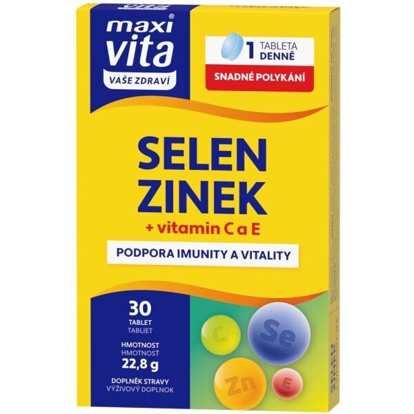 VITAR MAXI VITA SELEN + ZINEK + VIT. C,E 30TBL. BLISTR Doplněk stravy, , velikost