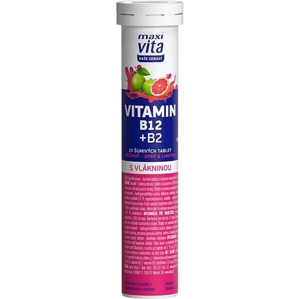 VITAR MAXI VITA VITAMIN B12+B2 20 EFF. TBL. Doplněk stravy, , velikost