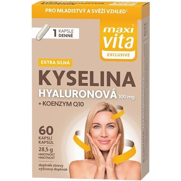 VITAR MAXI VITA EXCLUSIVE KYS. HYALURONOVÁ +KOENZYM Q10 60 CPS. BL Doplněk stravy, , velikost