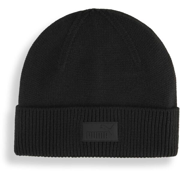 Puma ESSENTIALS ELEVATED RUBBER PATCH LOW Zimní čepice, černá, velikost