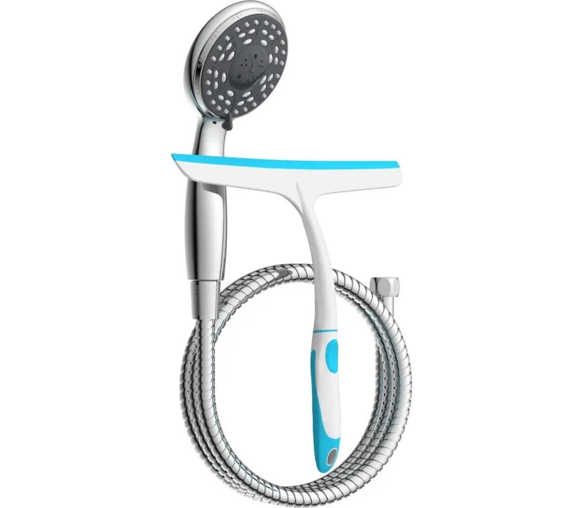 Schütte Schütte 64197 - Sprchová sada lesklý chrom + stěrka na sklo