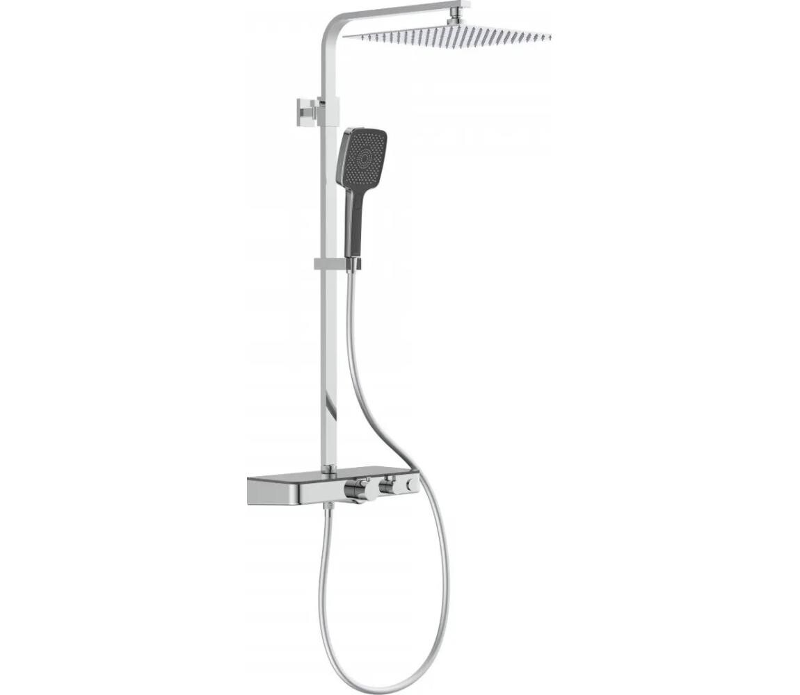 Schütte Schütte 60531 - Sprchová sada s termostatickou baterií OCEAN l. chrom/antracit