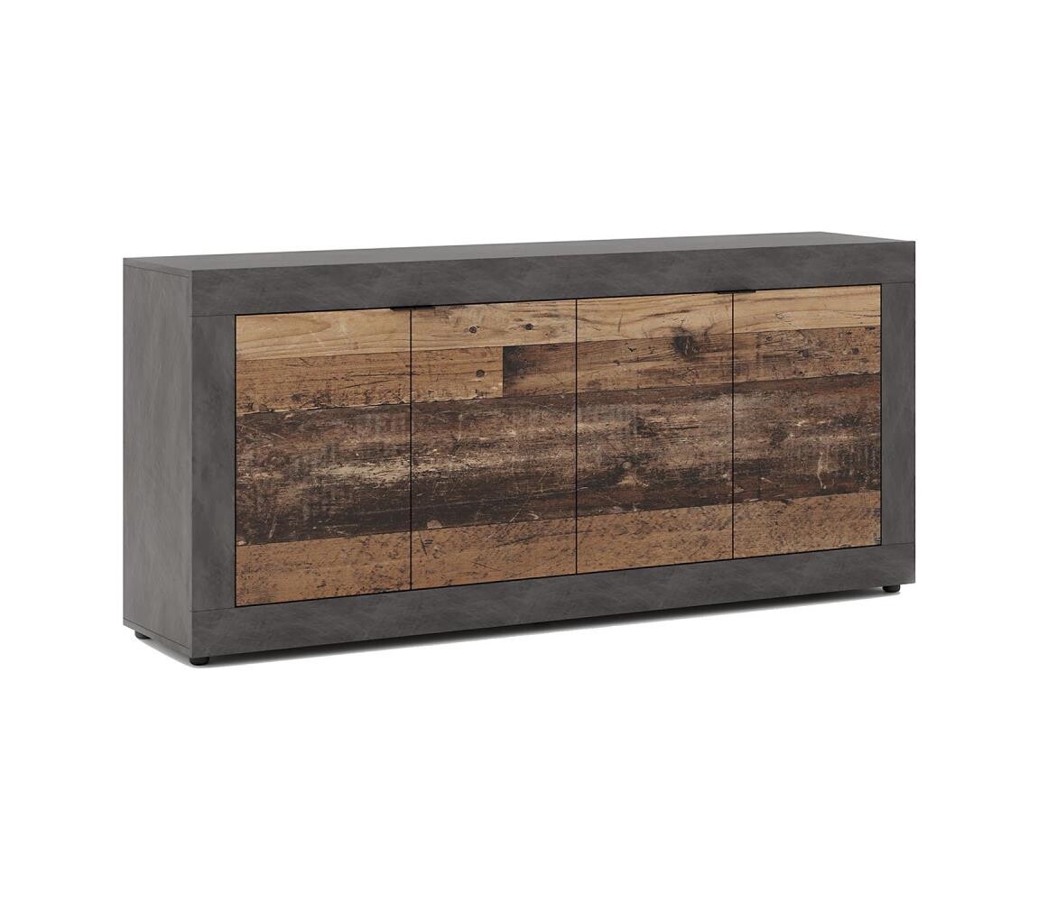 Wipmeb Sp. z o.o Komoda RUNEA tmavě hnědá/antracit