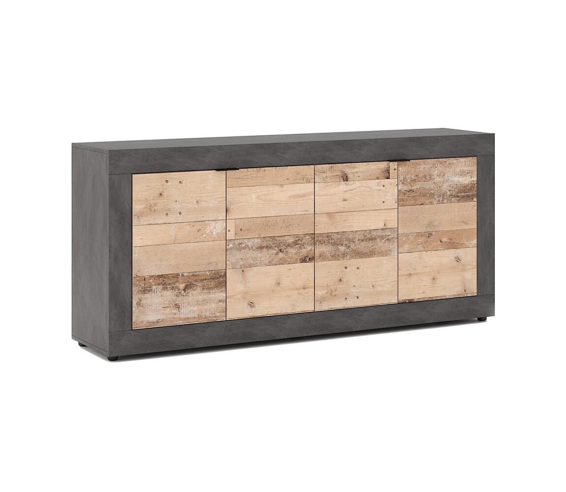 Wipmeb Sp. z o.o Komoda RUNEA světle hnědá/antracit