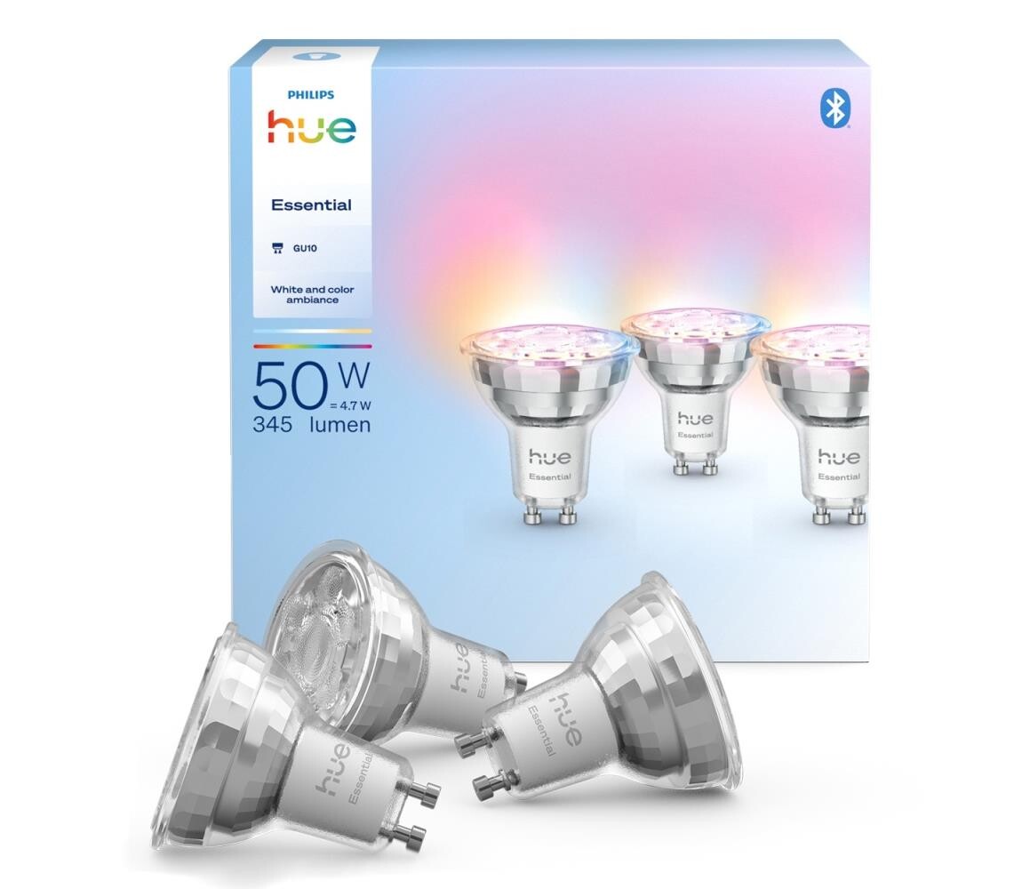 Philips SADA 3x LED Stmívatelná žárovka Philips Hue WACA GU10/4,7W/230V 2200-6500K