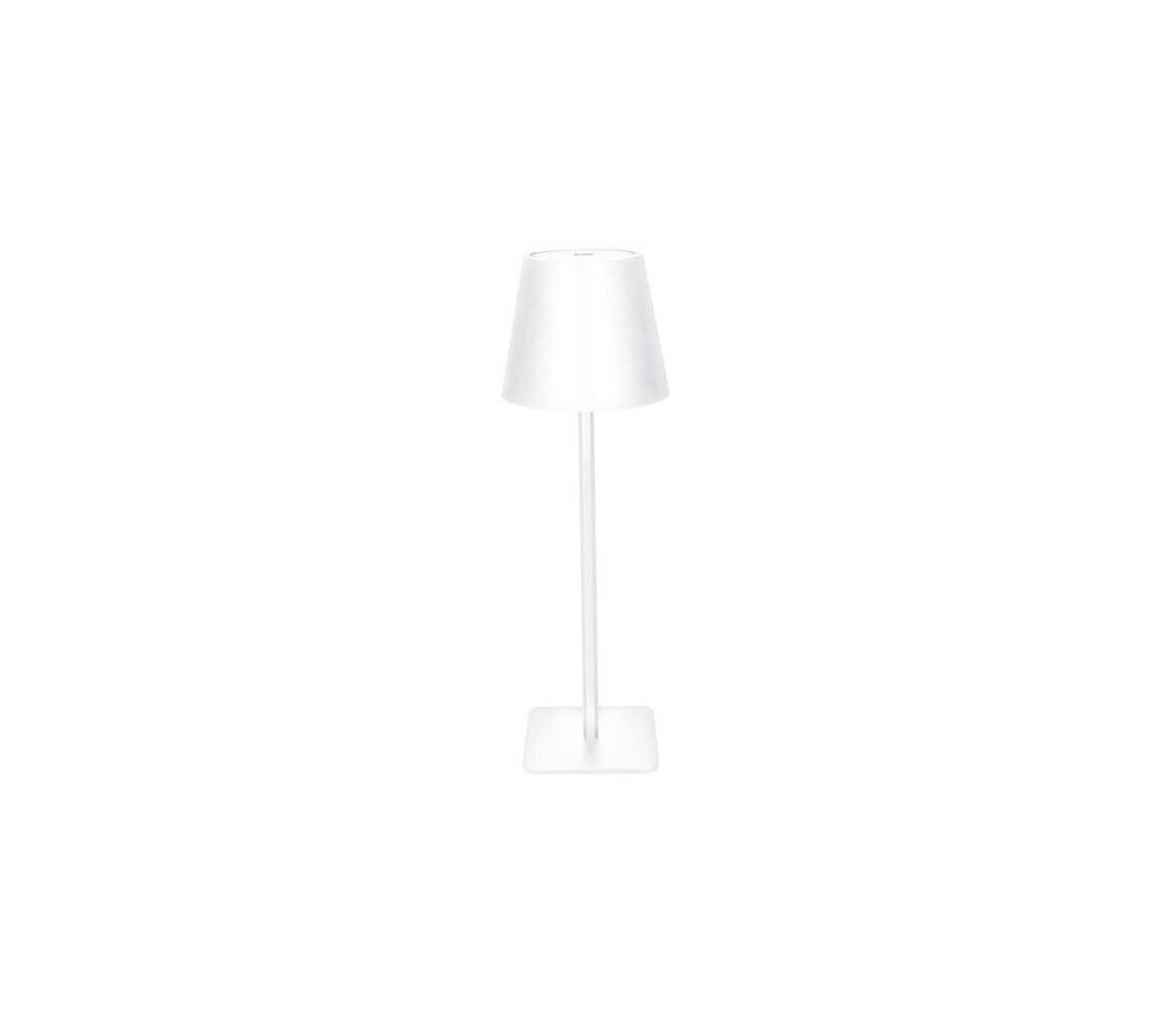 WO69-W - LED Stm. nab. dot. stol. lampa LUCCA LED/3,7V 2000 mAh bílá
