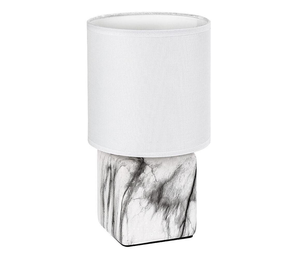 Rabalux Rabalux 74069 - Stolní lampa NALISA 1xE14/40W/230V bílá/dekor mramoru