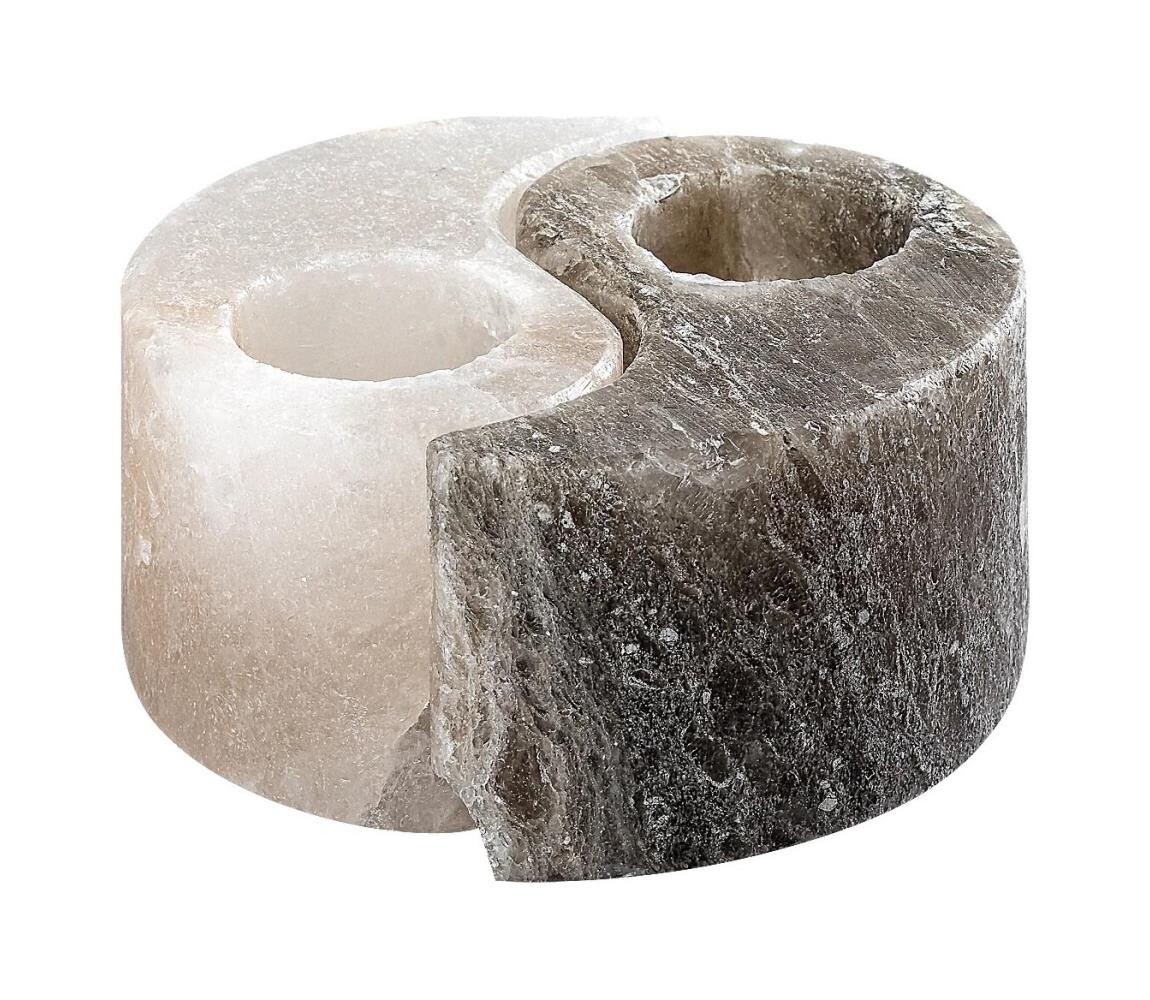 Rabalux Rabalux 76034 - Solná lampa - svícen SOLUNA šedá/bílá