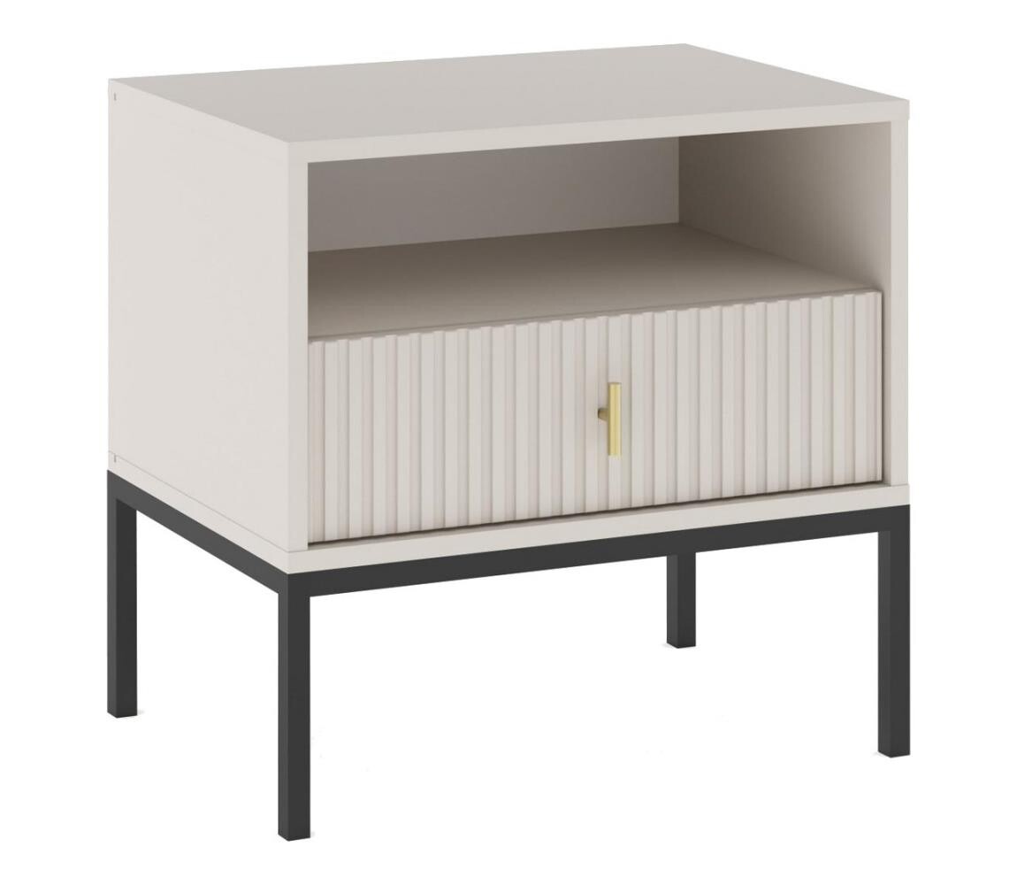 Wipmeb Sp. z o.o Noční stolek SUE béžová/kašmír