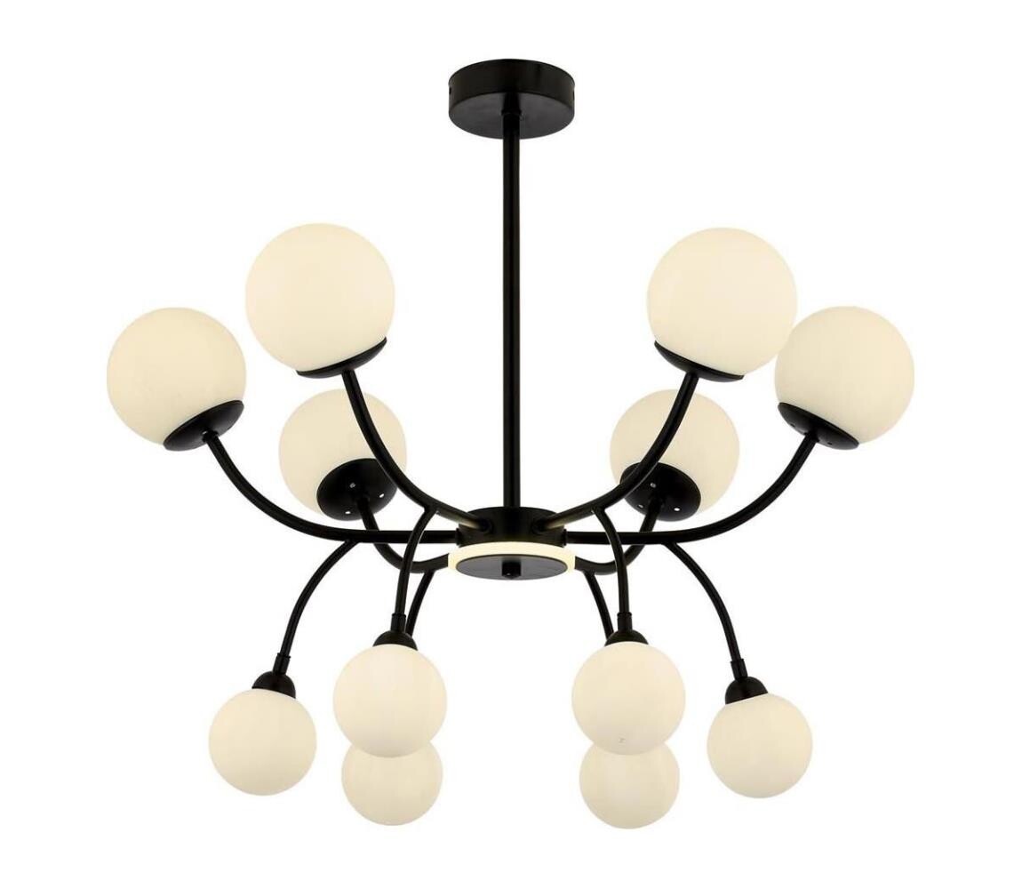 Lustr na tyči DAISY 12xG9/10W/230V černá