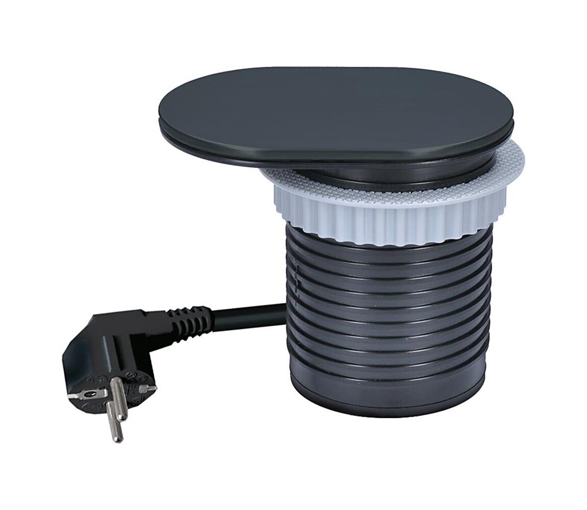 PP124CB-PD20 - Vestavná zásuvka 20W 1Z +USB A+C černá