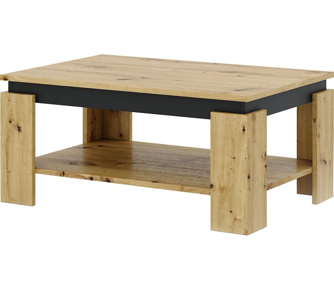 Wipmeb Sp. z o.o Konferenční stolek LUNO dub artisan/černá