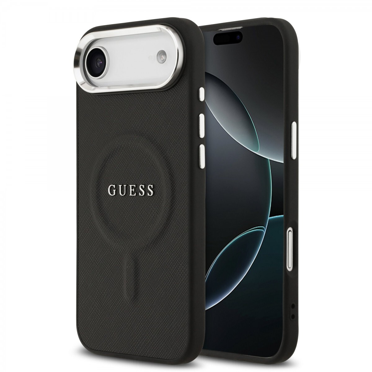 Zadní kryt Guess PU Saffiano MagSafe pro iPhone 17 Air Black