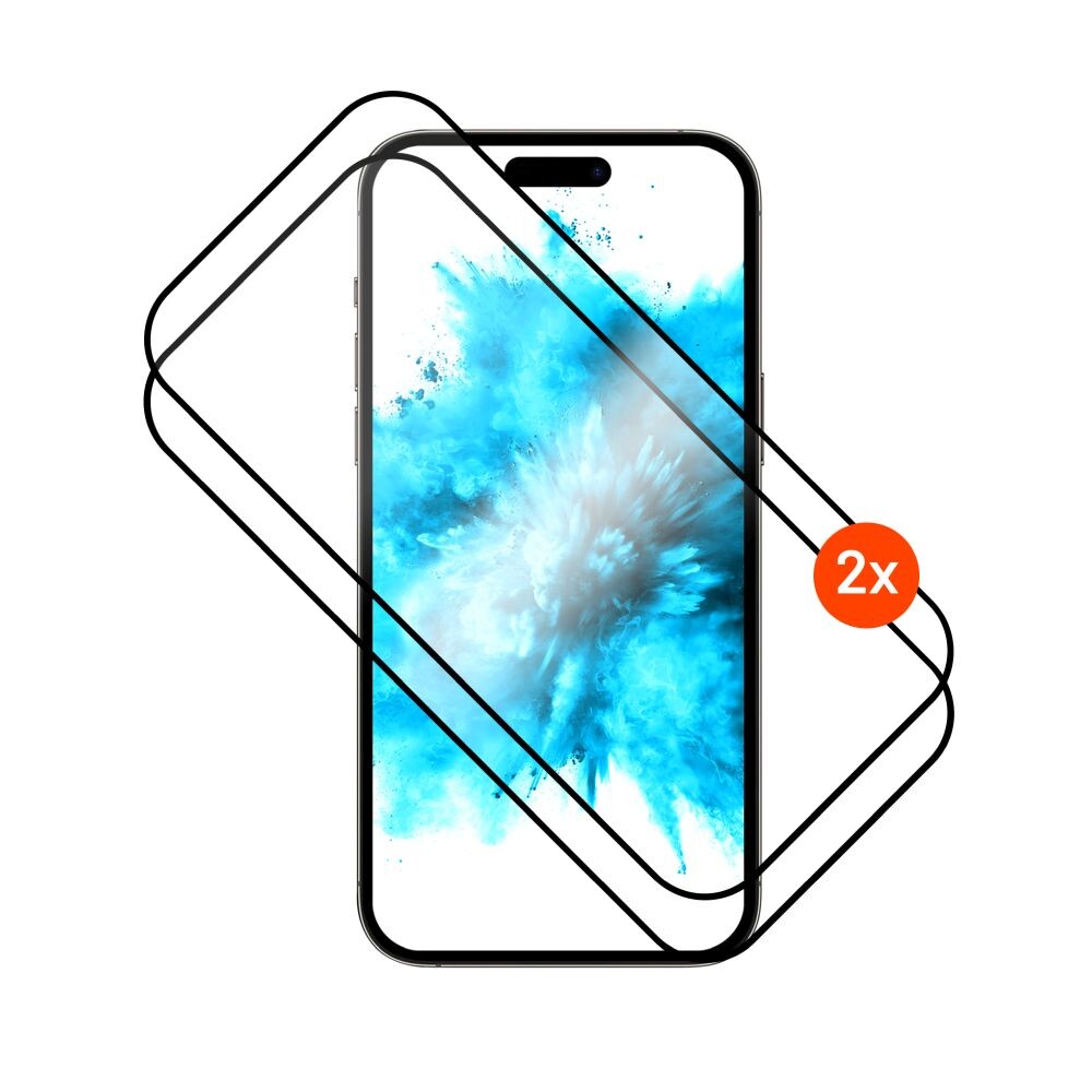 Tvrzené sklo FIXED Full-Cover s aplikátorem pro Apple iPhone 17 Air, 2ks, černé