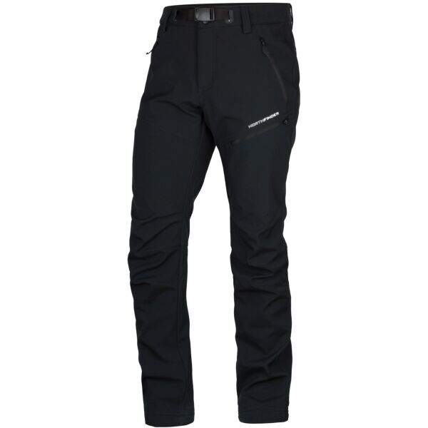 Northfinder BLAZEJ Pánské softshellové kalhoty, černá, velikost