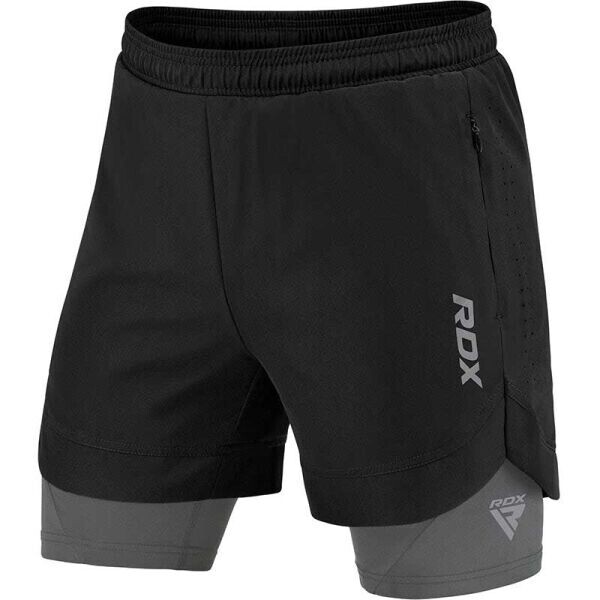 RDX T16 2V1 COMPRESSION MMA SHORTS Kraťasy na MMA, černá, velikost